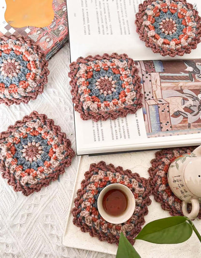 6PCS Handmade DIY Potholders (DIY Materials Included)