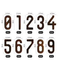 Home Decor House Numbers Wood