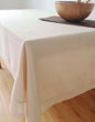 Mediterranean Style Cotton Tablecloth With Lace Trim