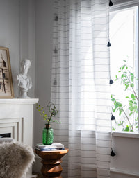 Modern Style Simplicity Transparent White Curtain