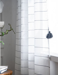 Modern Style Simplicity Transparent White Curtain