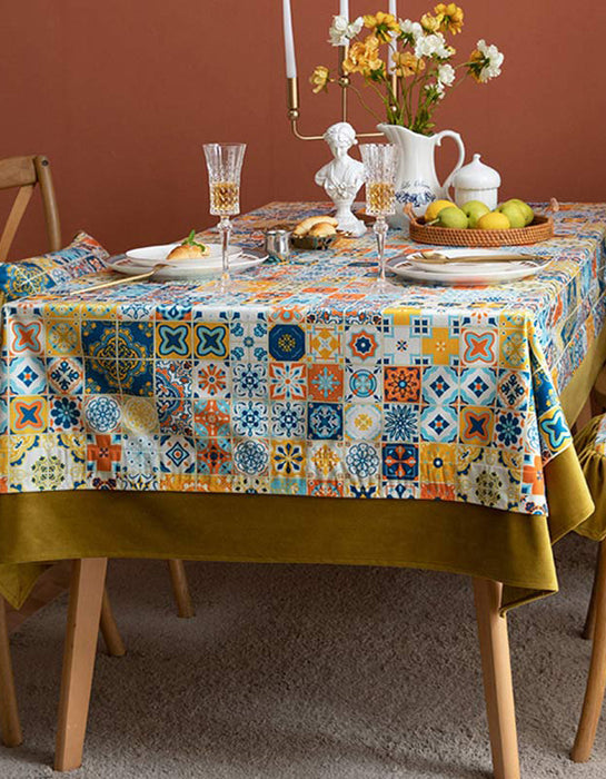 Morocco Style Colorful Tablecloth