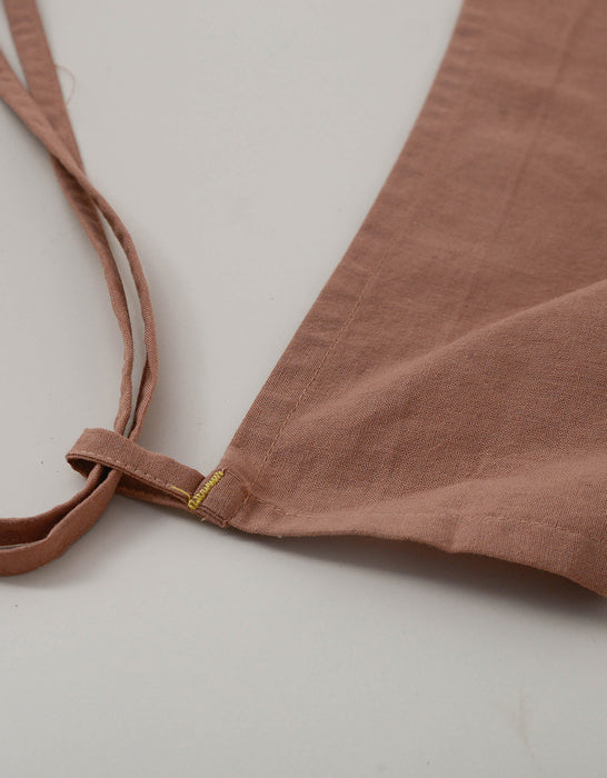 Simple Pure Cotton Waterproof Apron With Pockets