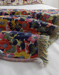 Soft Cotton Tassel Vintage Flower Pillow Cover(PACK OF 2)