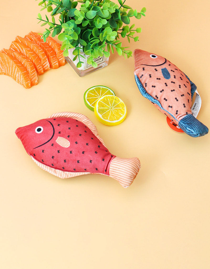 Tooth Grinding Seafood Fish Cat Toy