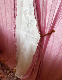 Vintage Country Style Linen Curtain