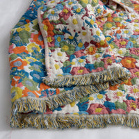 Soft Cotton Tassel Vintage Flower Pillow Cover(PACK OF 2)