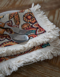 Vintage Jacquard Mixed Pattern Table Runner