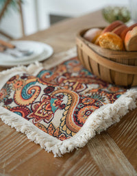 Vintage Jacquard Mixed Pattern Table Runner