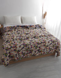 Cotton Double Sides Flower Bed Cover Sofa Blanket