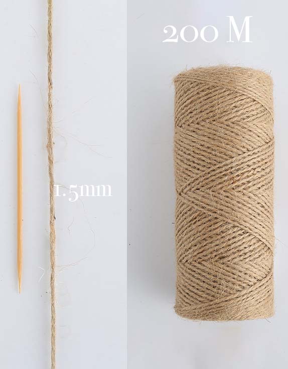 Natural Hemp Home Decor & DIY Material (1mm-4.5mm)