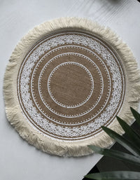 Hand Woven Bohemian Vintage Table Placemat