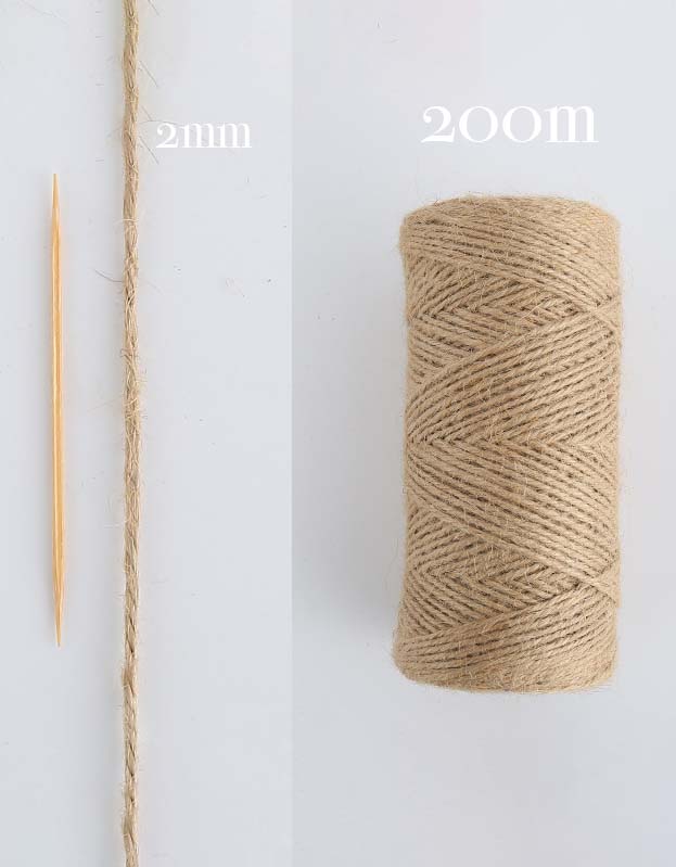 Natural Hemp Home Decor & DIY Material (1mm-4.5mm)